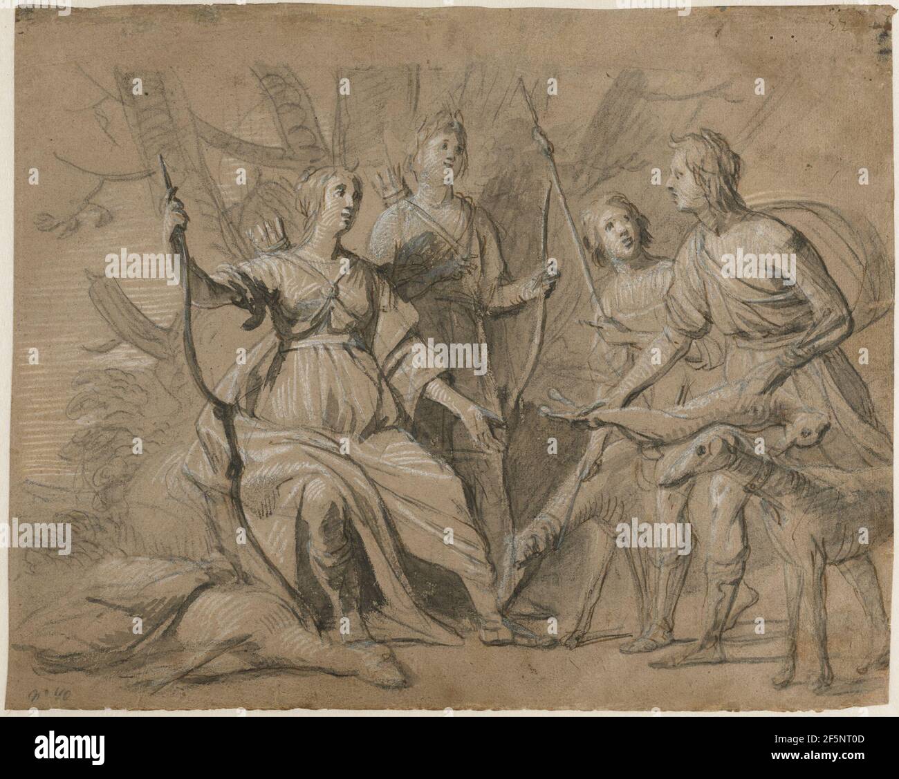 Allegorische Porträt der vier ältesten Kinder des Königs und der Königin von Böhmen. Gerrit van Honthorst (Niederländisch, 1590 - 1656) Stockfoto