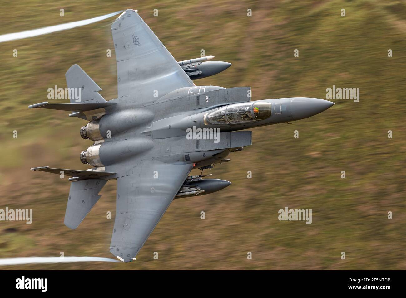 Mach Loop F-15 Niedrig Stockfoto