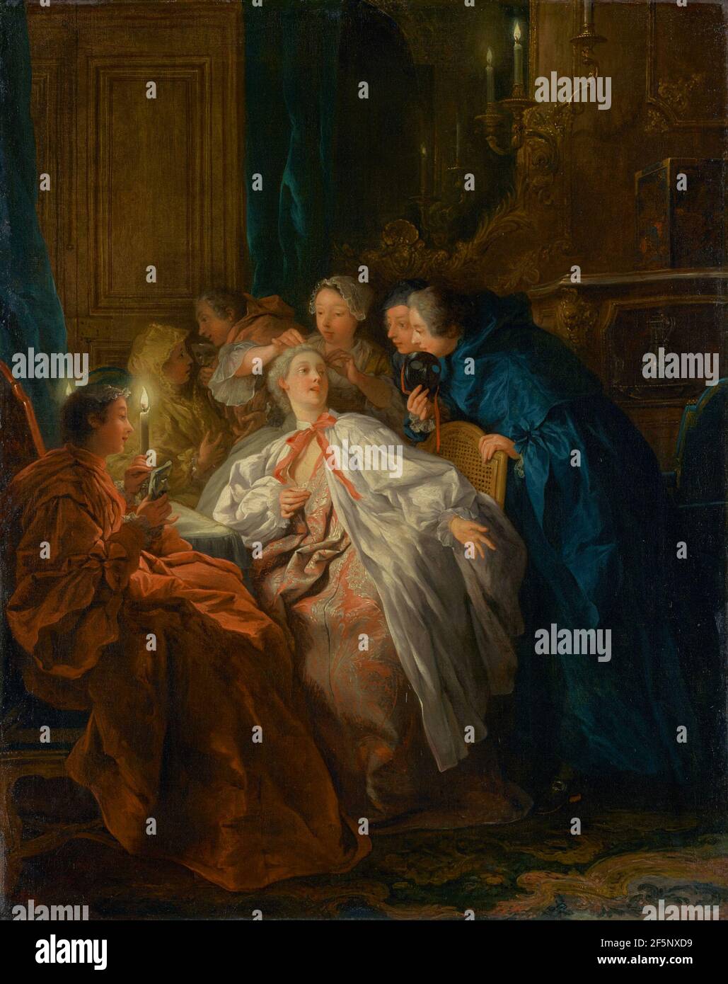Vor dem Ball. Jean-François de Troy (Französisch, 1679 - 1752) Stockfoto