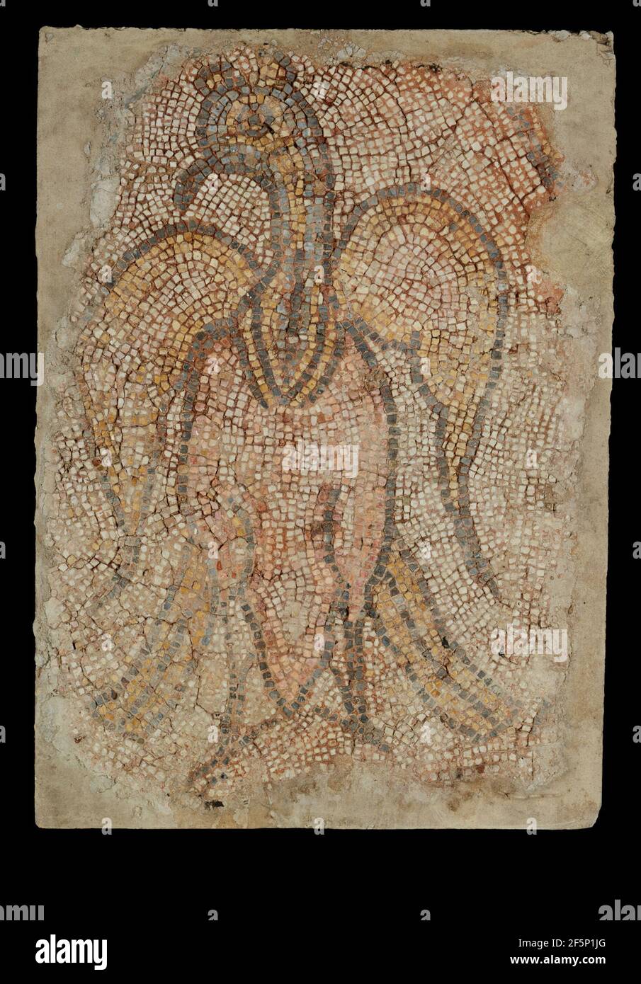 Mosaik Fragment mit Vogel. Unbekannt Stockfoto
