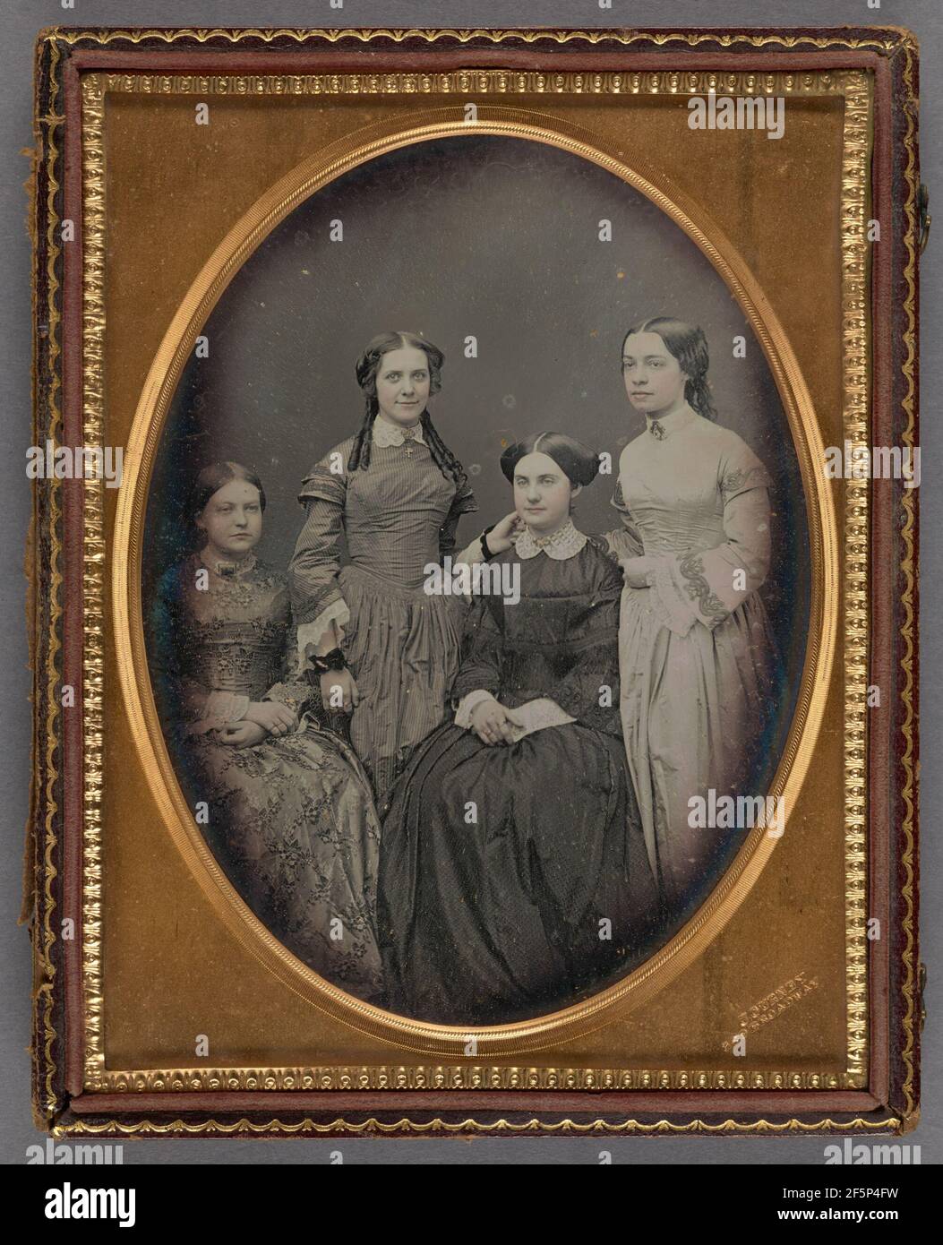 Porträt der vier Frauen. Jeremiah Gurney (Amerikanisch, 1812 - 1895) Stockfoto