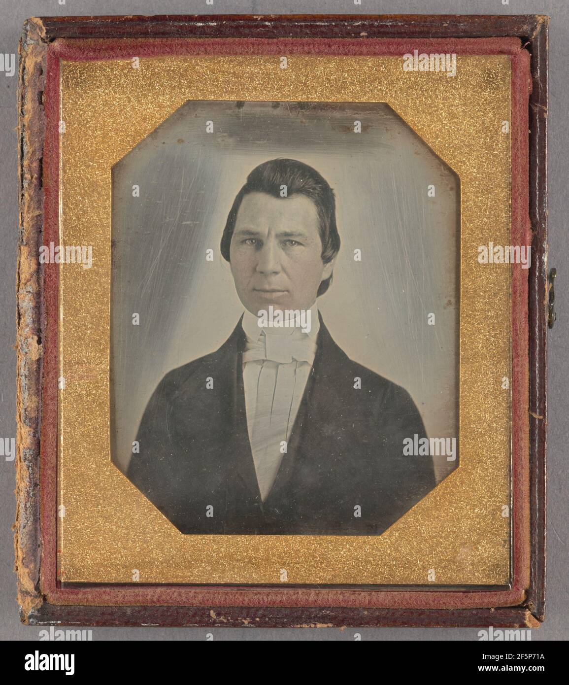 Porträt eines Mannes. Zugeschrieben William J. Shew (Amerikaner, 1820 - 1903) Stockfoto