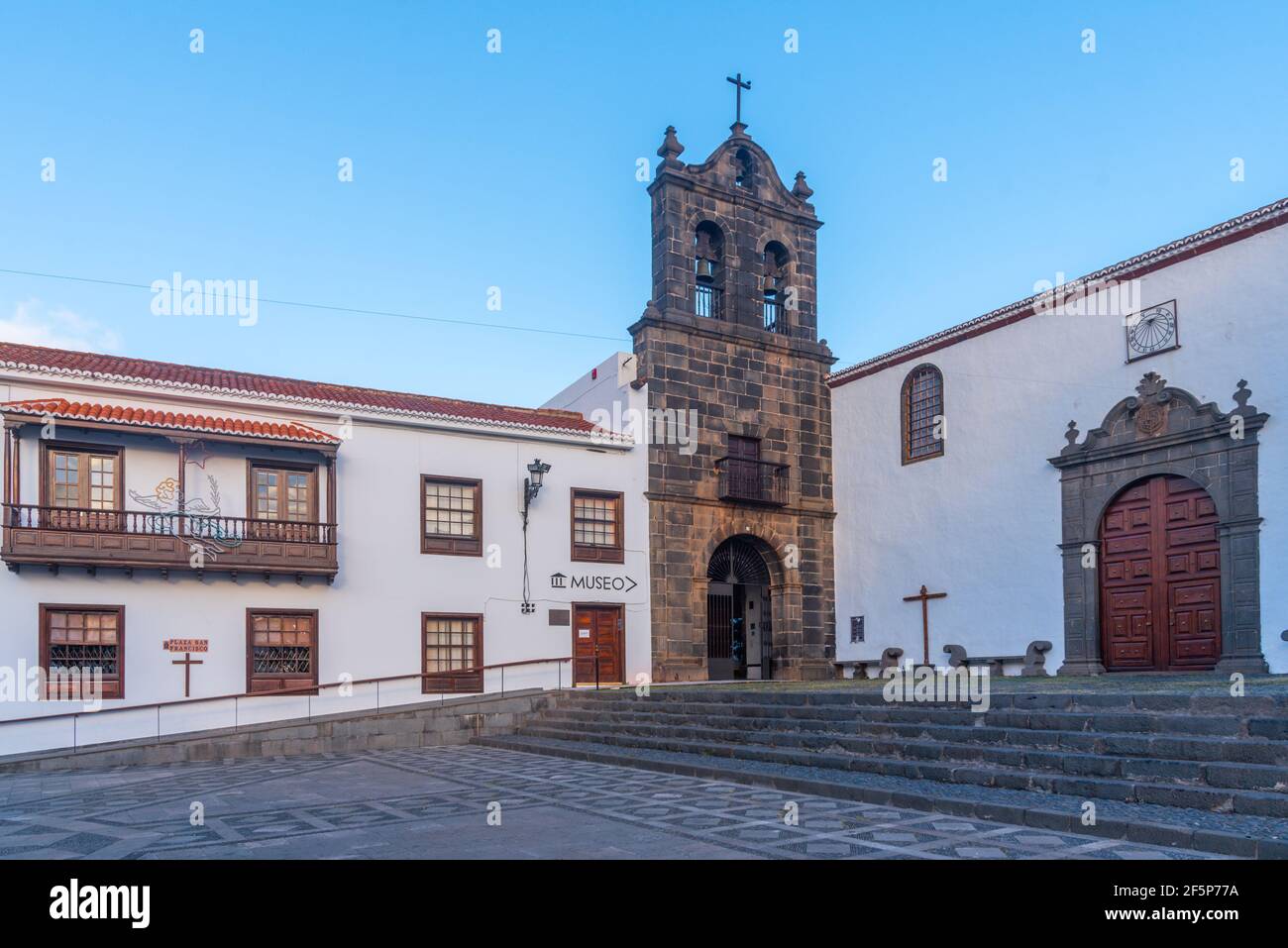 Königliches Kloster der Unbefleckten Empfängnis beherbergt museo Insular in Santa Cruz de La Palma, Kanarische Inseln, Spanien. Stockfoto