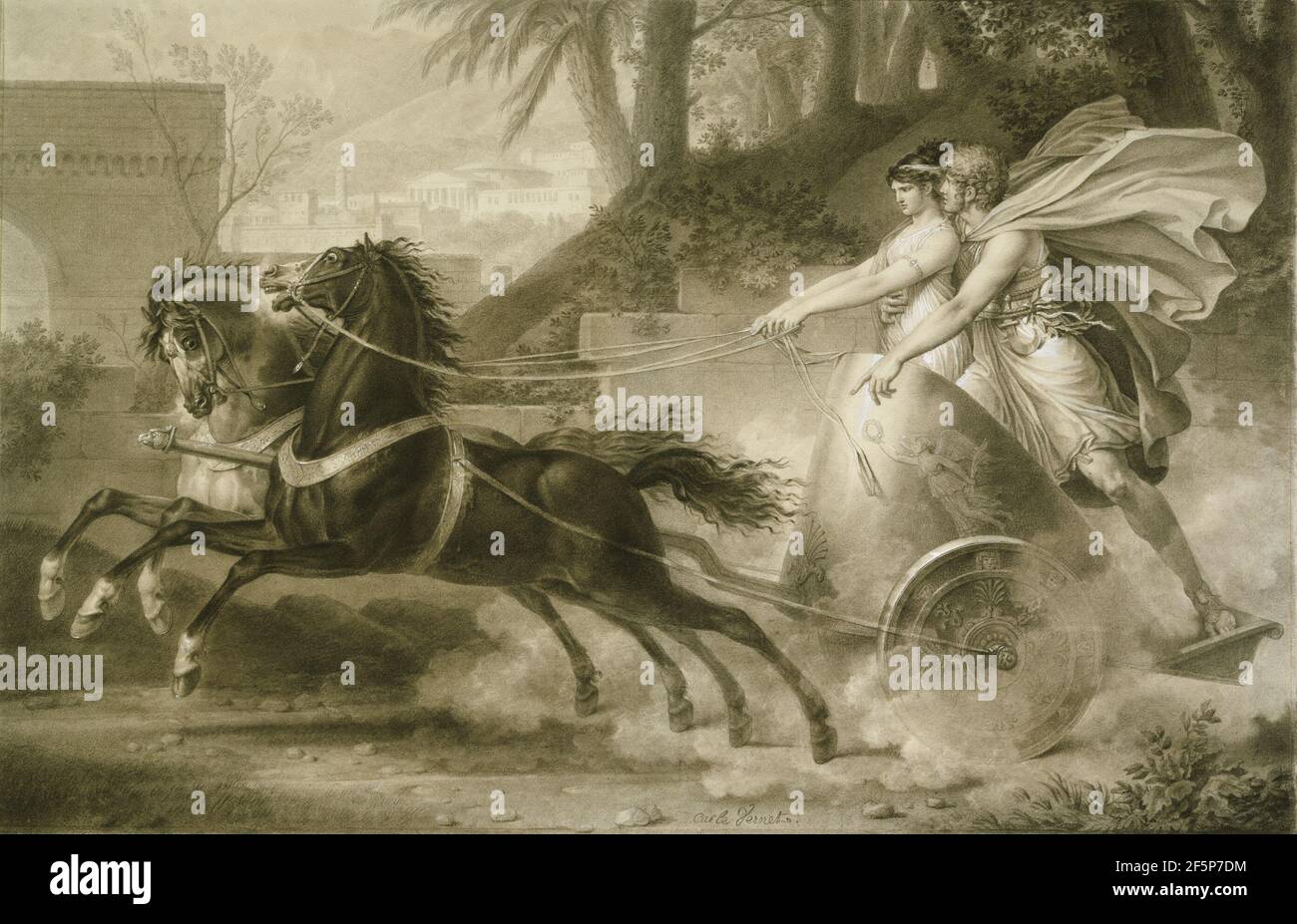 Die Rückkehr aus dem Rennen. Carle Vernet (Französisch, 1758 - 1836) Stockfoto