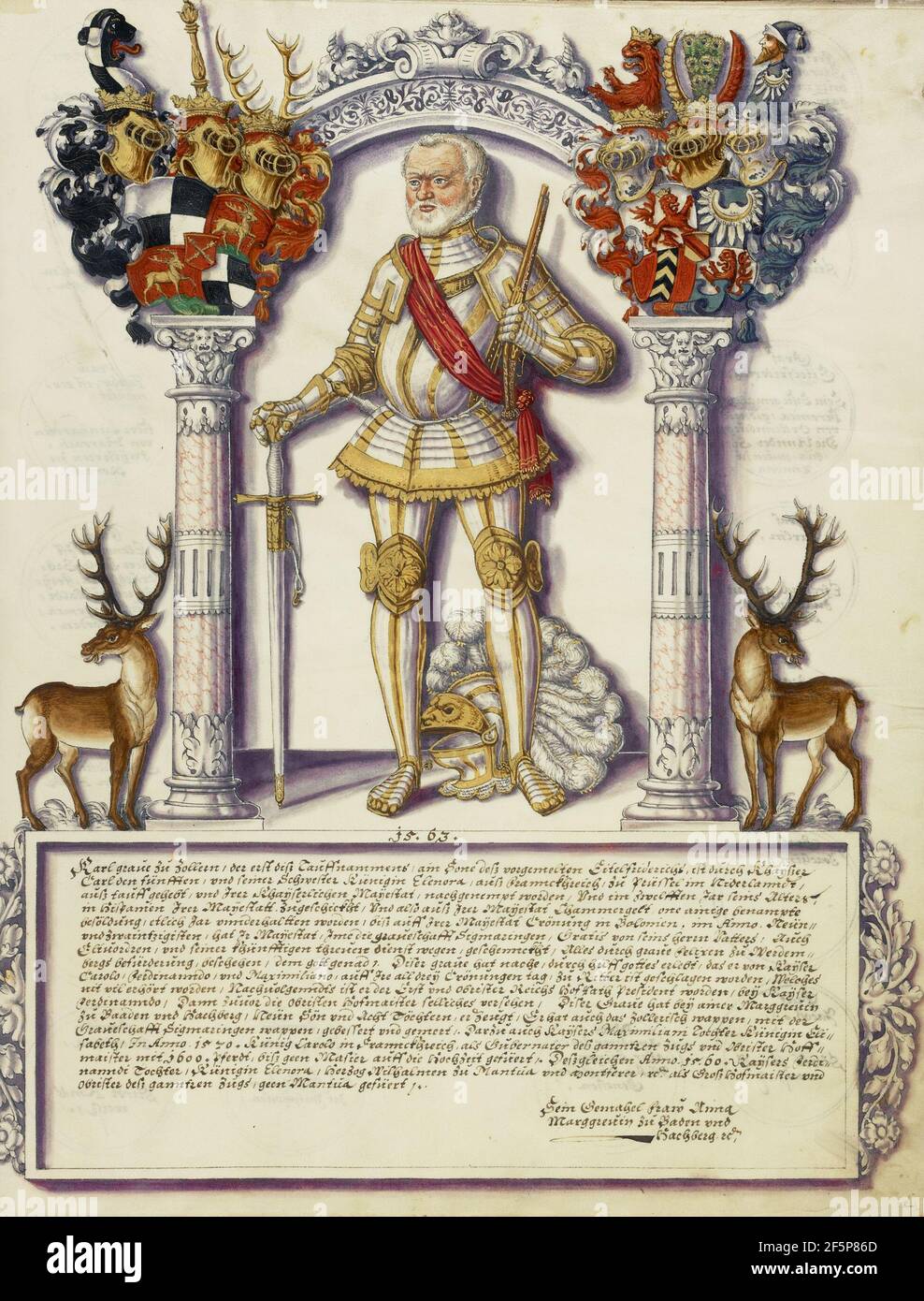Karl I. Hohenzollern. Jörg Ziegler (Deutsch, Anfang 16th Jahrhundert - 1574/1577) Stockfoto