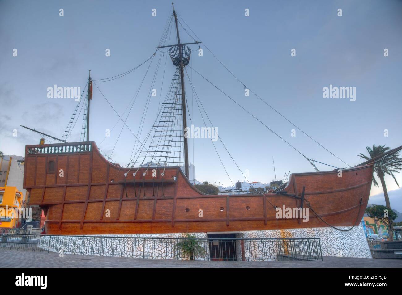 Marinemuseum Barco de la Virgen in Santa Cruz de la Palma, Kanarische Inseln, Spanien . Stockfoto