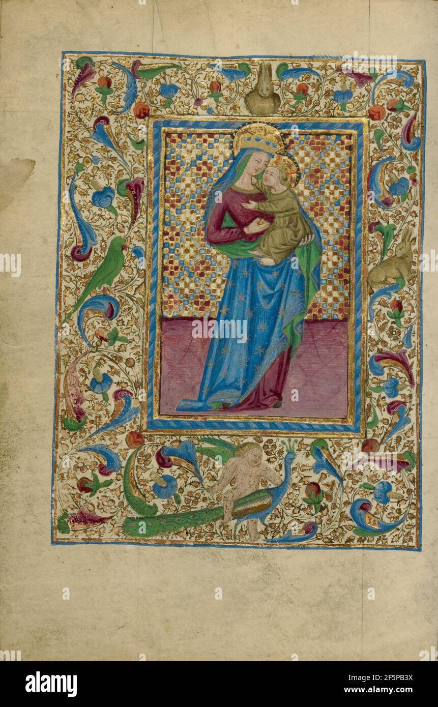 Die Jungfrau und das Kind. Unbekannt Stockfoto