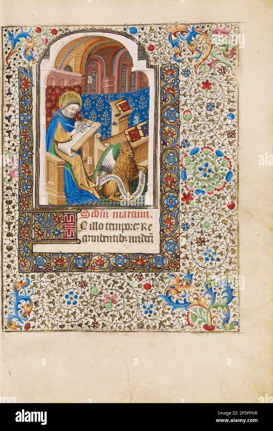 St. Mark. Werkstatt des Bedford-Meisters (Französisch, aktive erste Hälfte des 15th. Jahrhunderts) Stockfoto