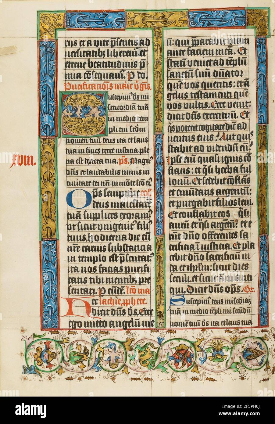 Dekoriert Initial S. Unbekannt Stockfoto