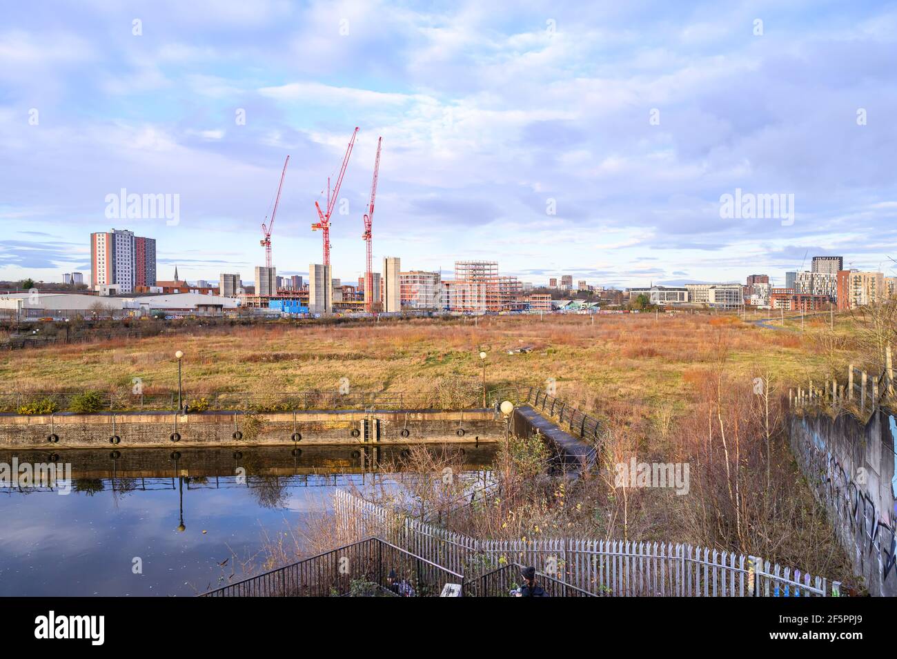 Pamona ehemalige Docks, Salford Quays Stockfoto