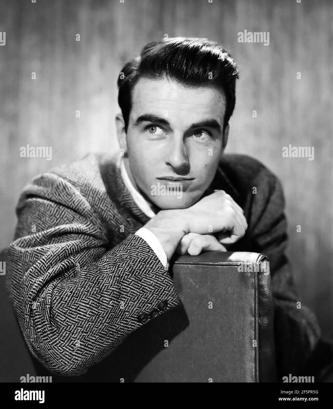 Montgomery Clift. Porträt des amerikanischen Schauspielers Edward Montgomery Clift (1920-1966), Studio-Werbeaufnahme, c. 1948 Stockfoto