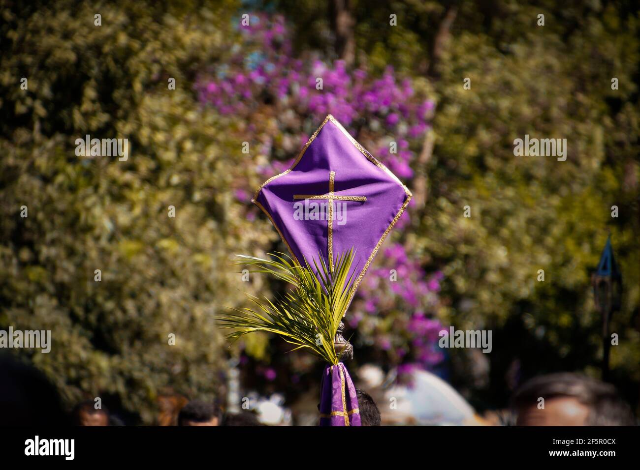 Karwoche. Traditionelle katholische feiern Palmsonntag. Christlicher Glaube. Stockfoto