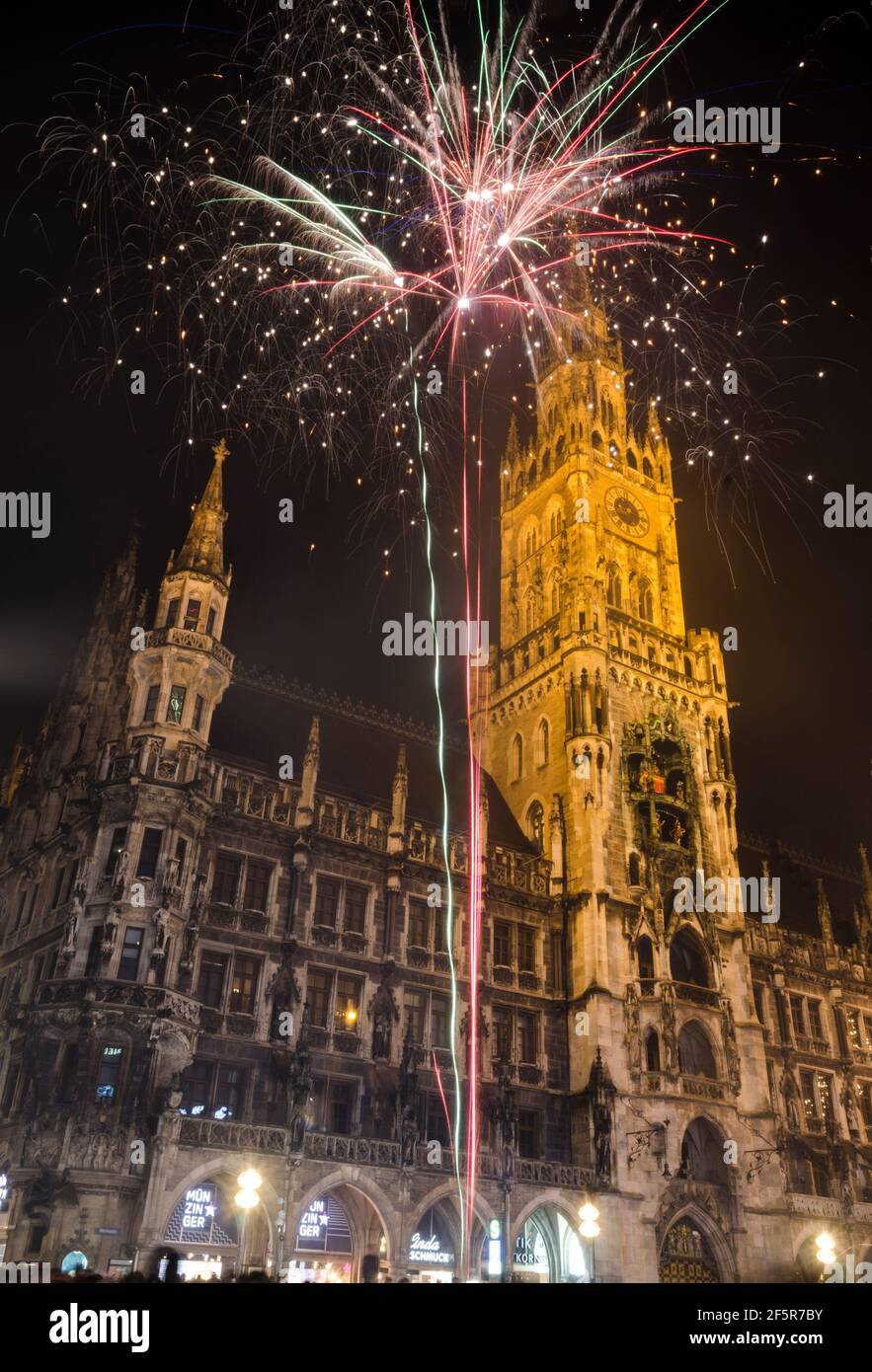Neujahrsfeier, München Stockfoto