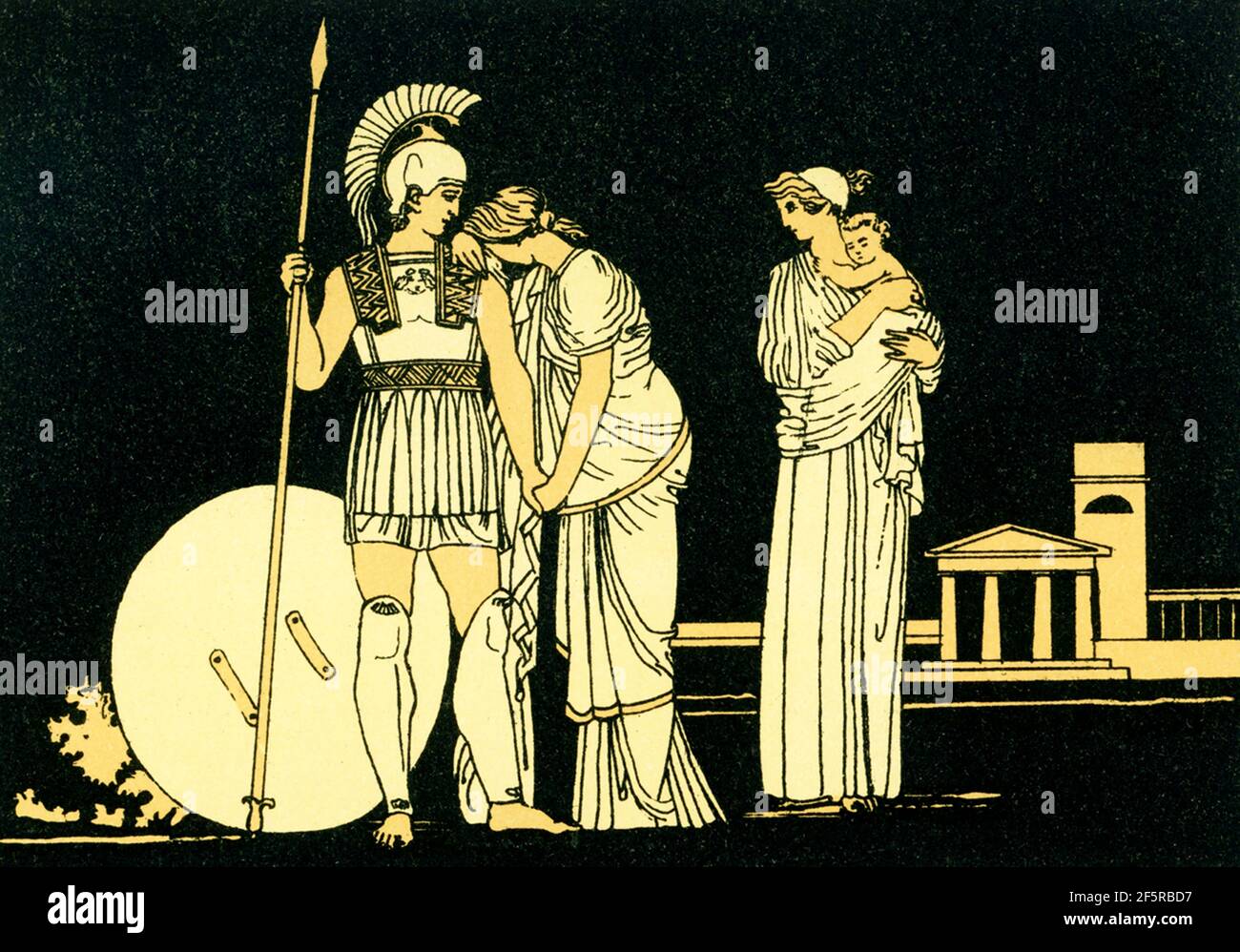 Diese Illustration von 1880s begleitete ein Buch über Homer und seine