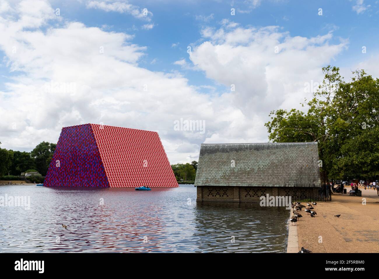 Christo und Jeanne Claude Installation im Hyde Park Stockfoto