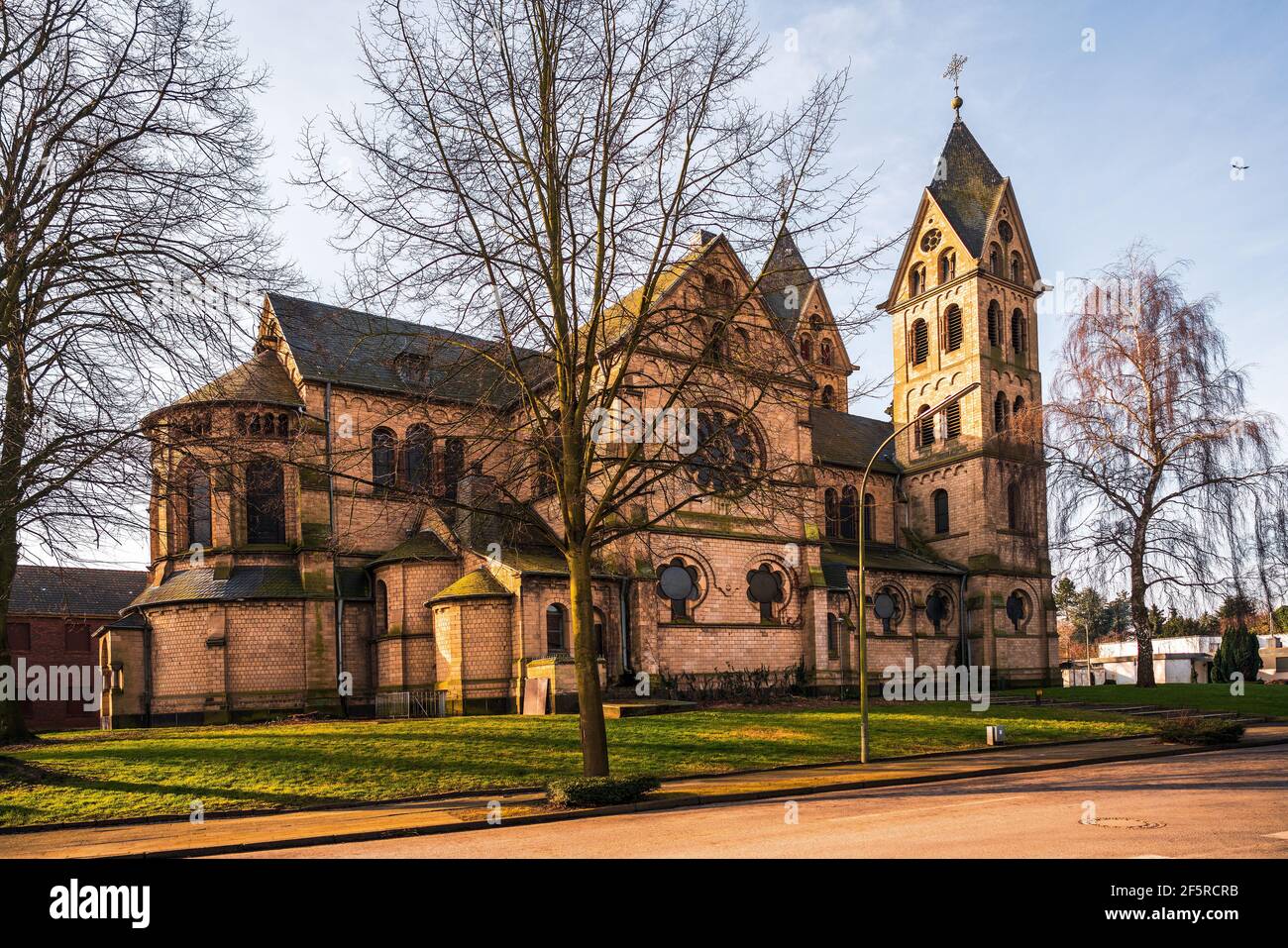 St. Lambertus eine römisch-katholische Pfarrkirche in Immerath, abgerissen im Januar 2018. Deutschland. Stockfoto