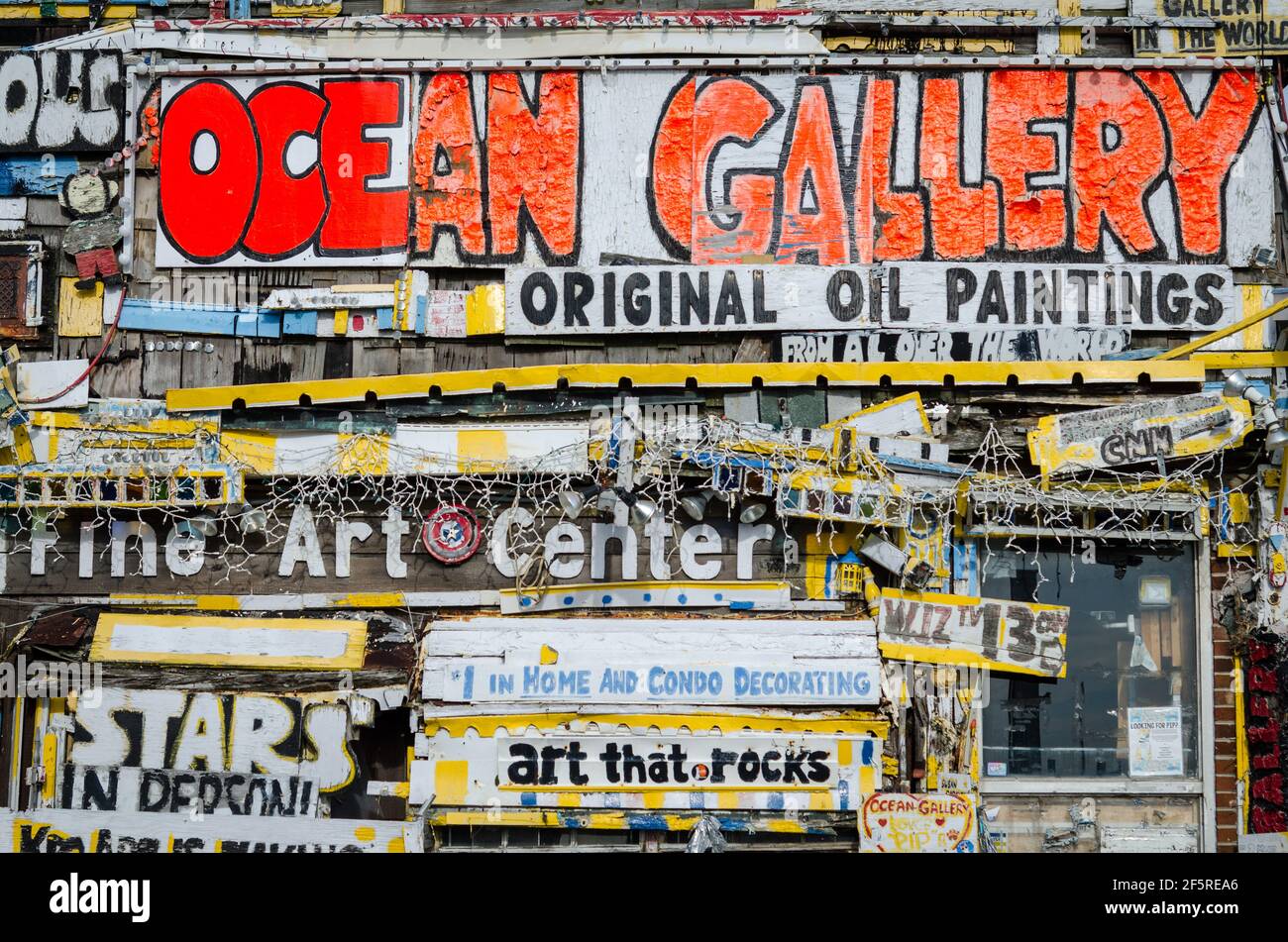 The Ocean Gallery and Art Center in Ocean City, Maryland, USA Stockfoto
