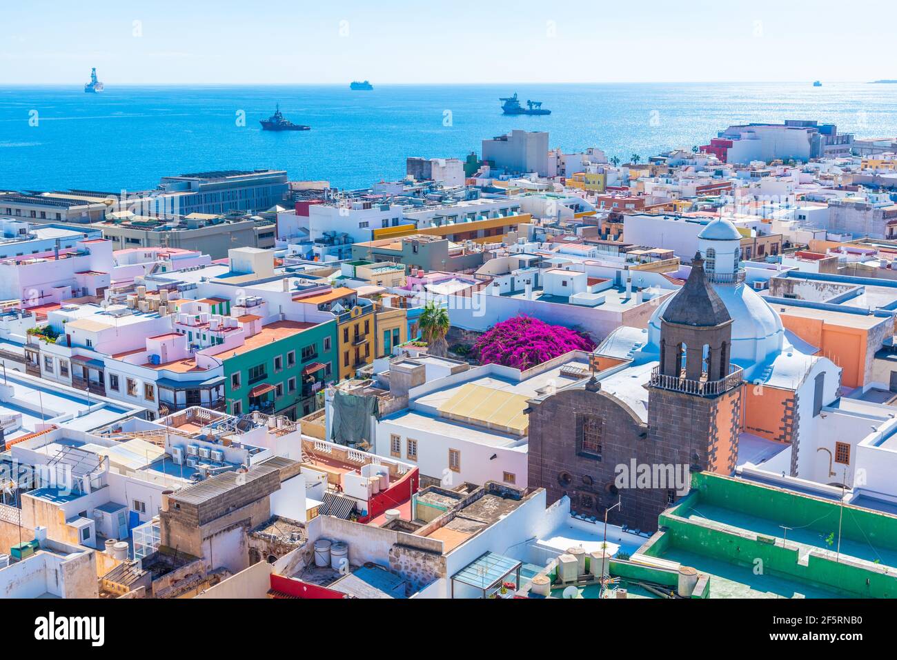 Luftaufnahme von Las Palmas de Gran Canaria, Kanarische Inseln, Spanien. Stockfoto