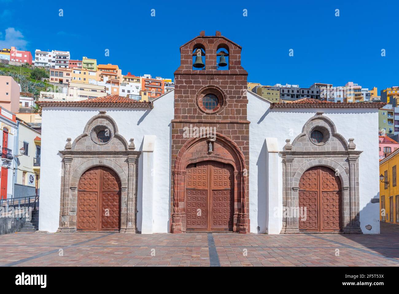 Kirche Mariä Himmelfahrt in San Sebastian de la Gomera, Kanarische Inseln, Spanien. Stockfoto