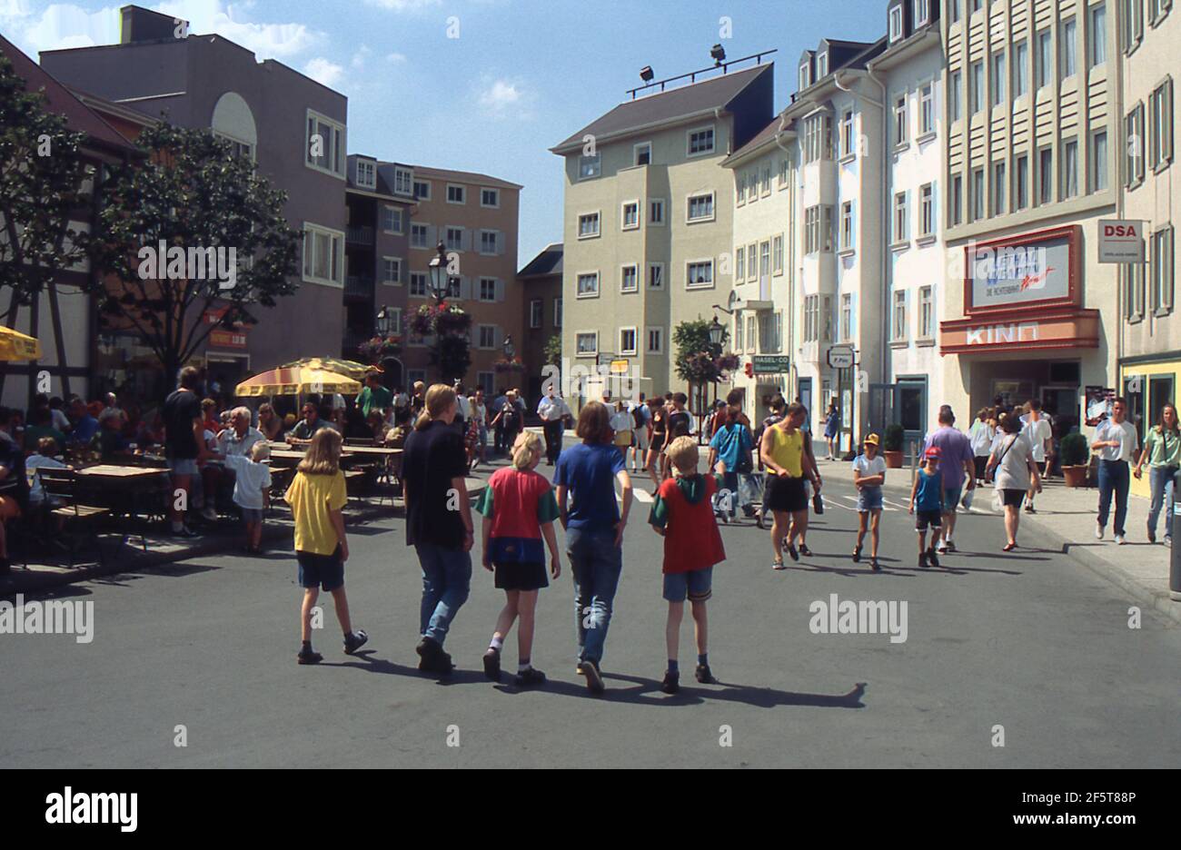 Die Hauptstraße im Filmpark Bottrop, Deutschland Stockfoto