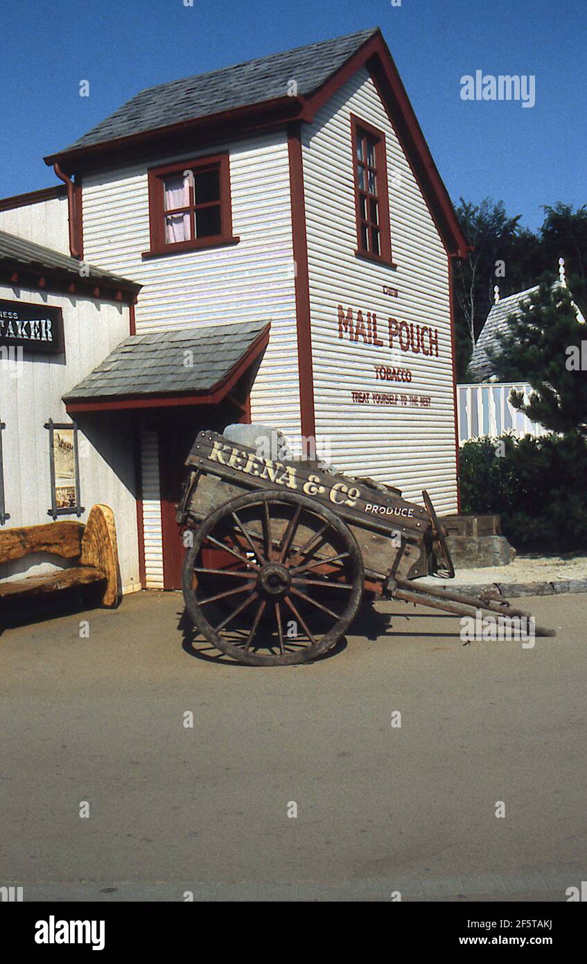 Westernstadt im Movie Park in Bottrop-Kirchhellen, Deutschland Stockfoto