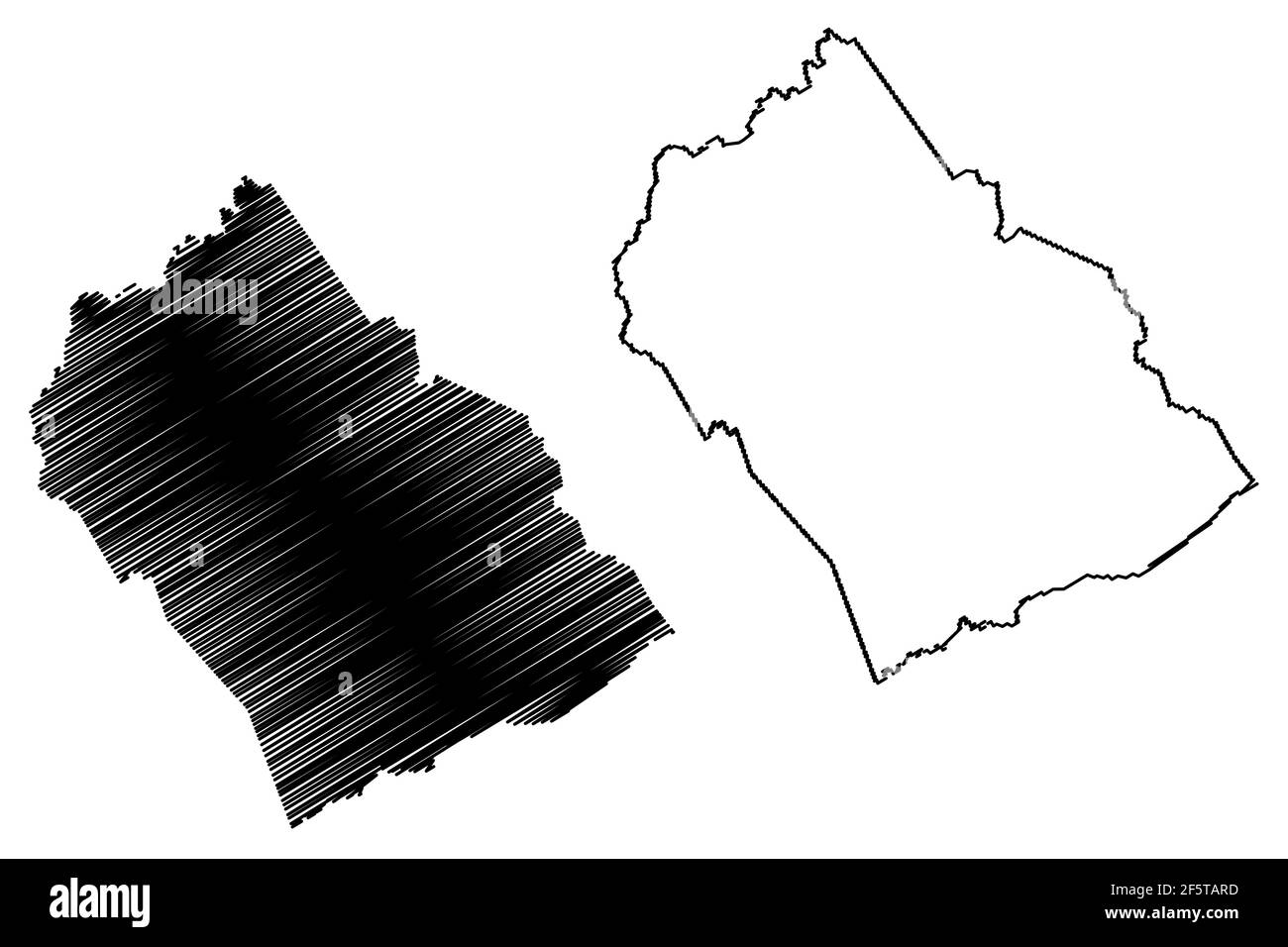 Morgan County, State of Tennessee (US County, Vereinigte Staaten von Amerika, USA, USA, US) Karte Vektor Illustration, Scribble Skizze Morgan Karte Stock Vektor