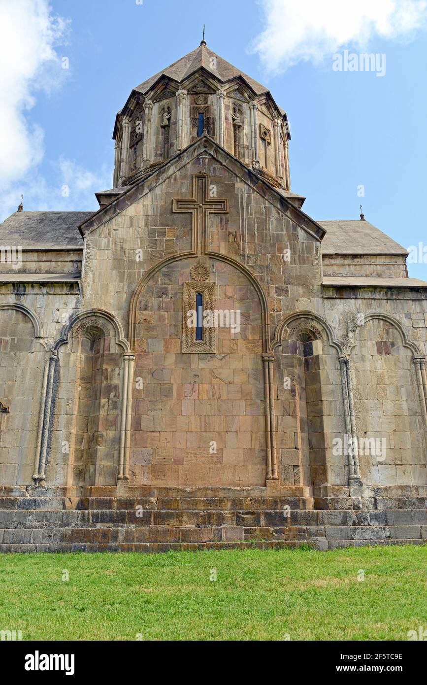 Gandzasar ein armenisches Kloster aus dem 13th. Jahrhundert, war die Residenz der Aghvank Katholikat der halbautonomen armenisch-albanischen Kirche aus dem XIV. Jahrhundert Stockfoto
