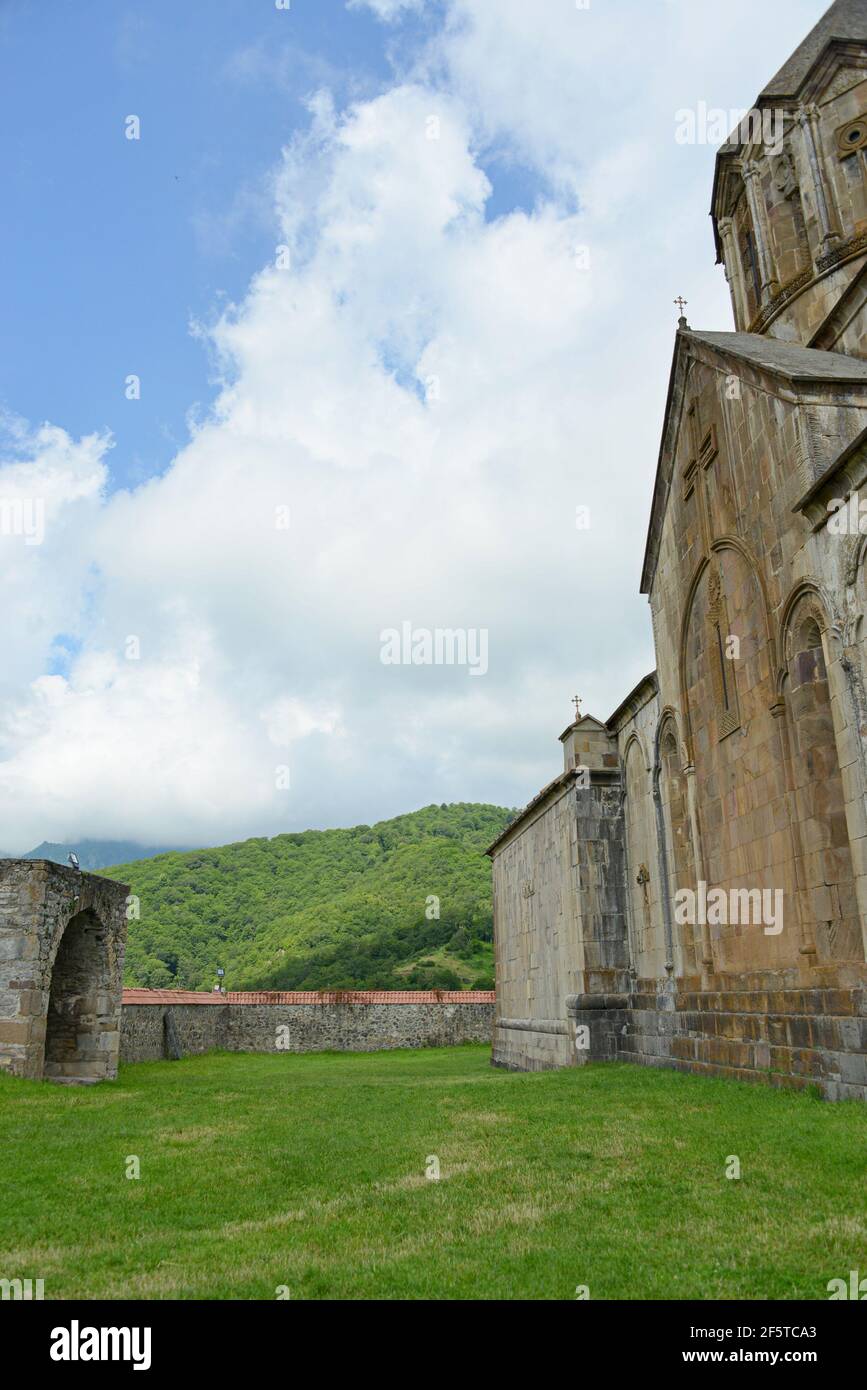 Gandzasar ein armenisches Kloster aus dem 13th. Jahrhundert, war die Residenz der Aghvank Katholikat der halbautonomen armenisch-albanischen Kirche aus dem XIV. Jahrhundert Stockfoto