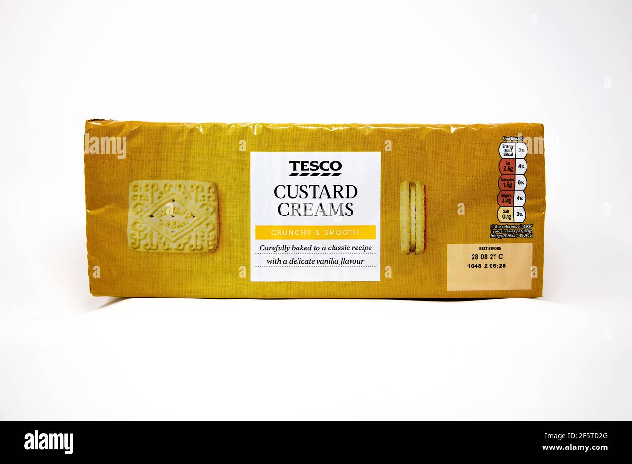 Tesco Creme Rahm Kekse Stockfoto