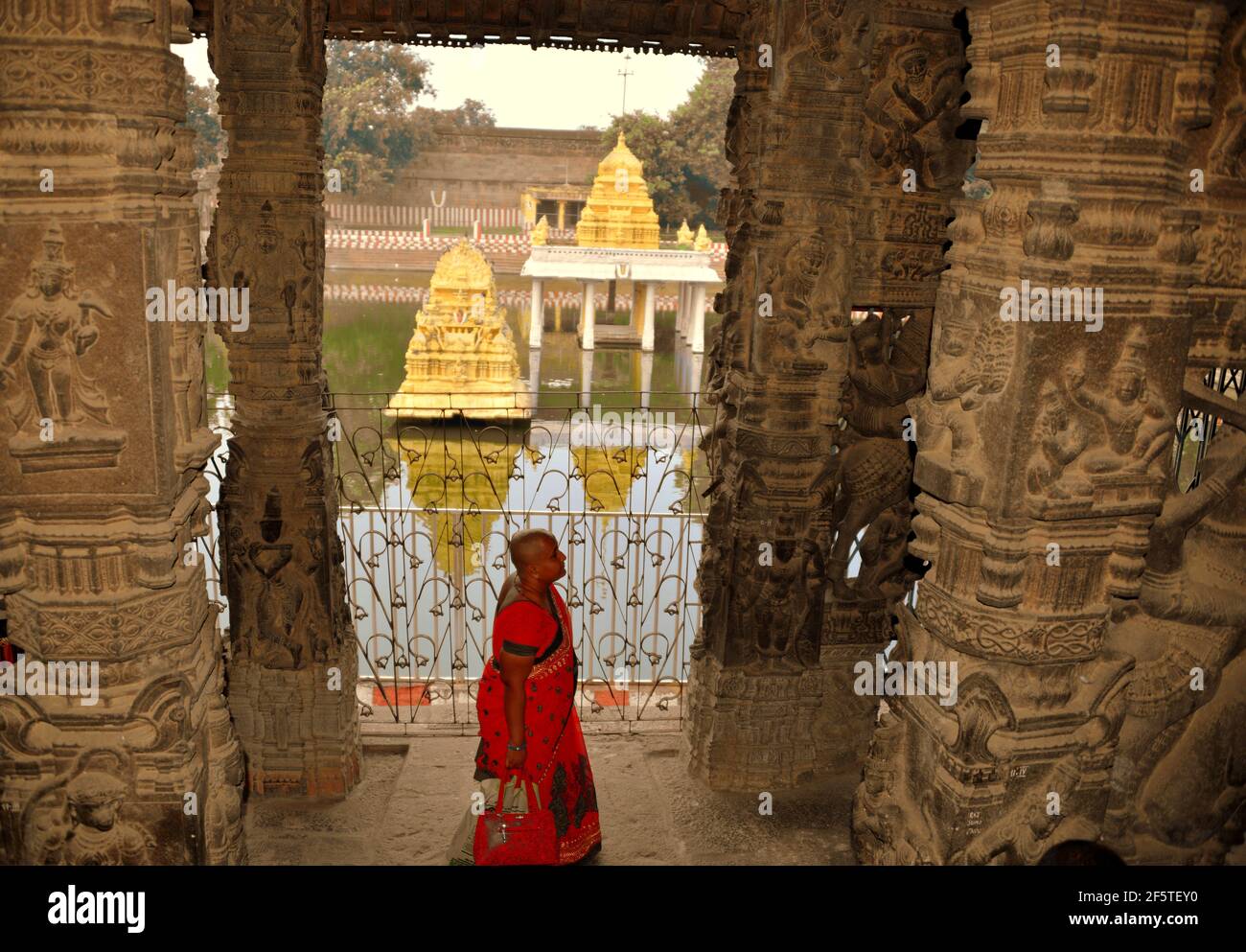 KANCHIPURAM TEMPEL Stockfoto