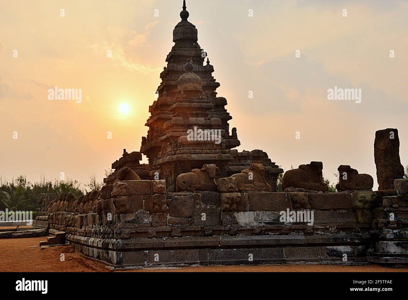 Mamallapuram, Shore Tempel Stockfoto