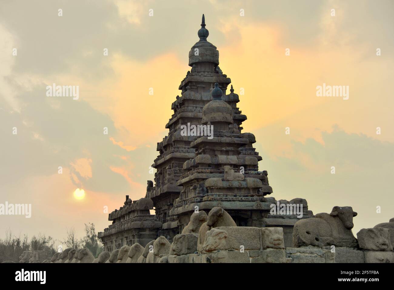 Mamallapuram, Shore Tempel Stockfoto