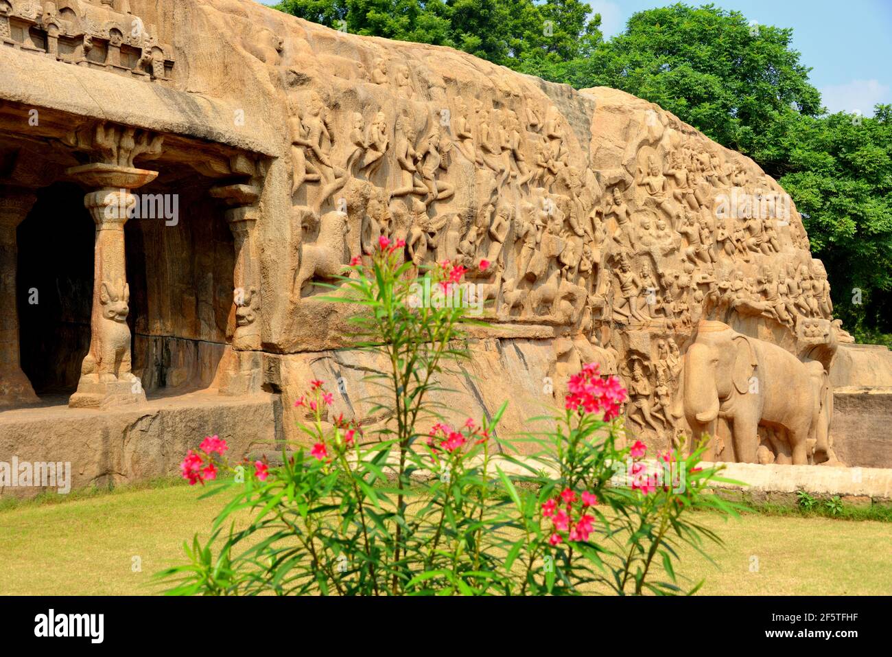 Mamallapuram, varaha Höhle Stockfoto