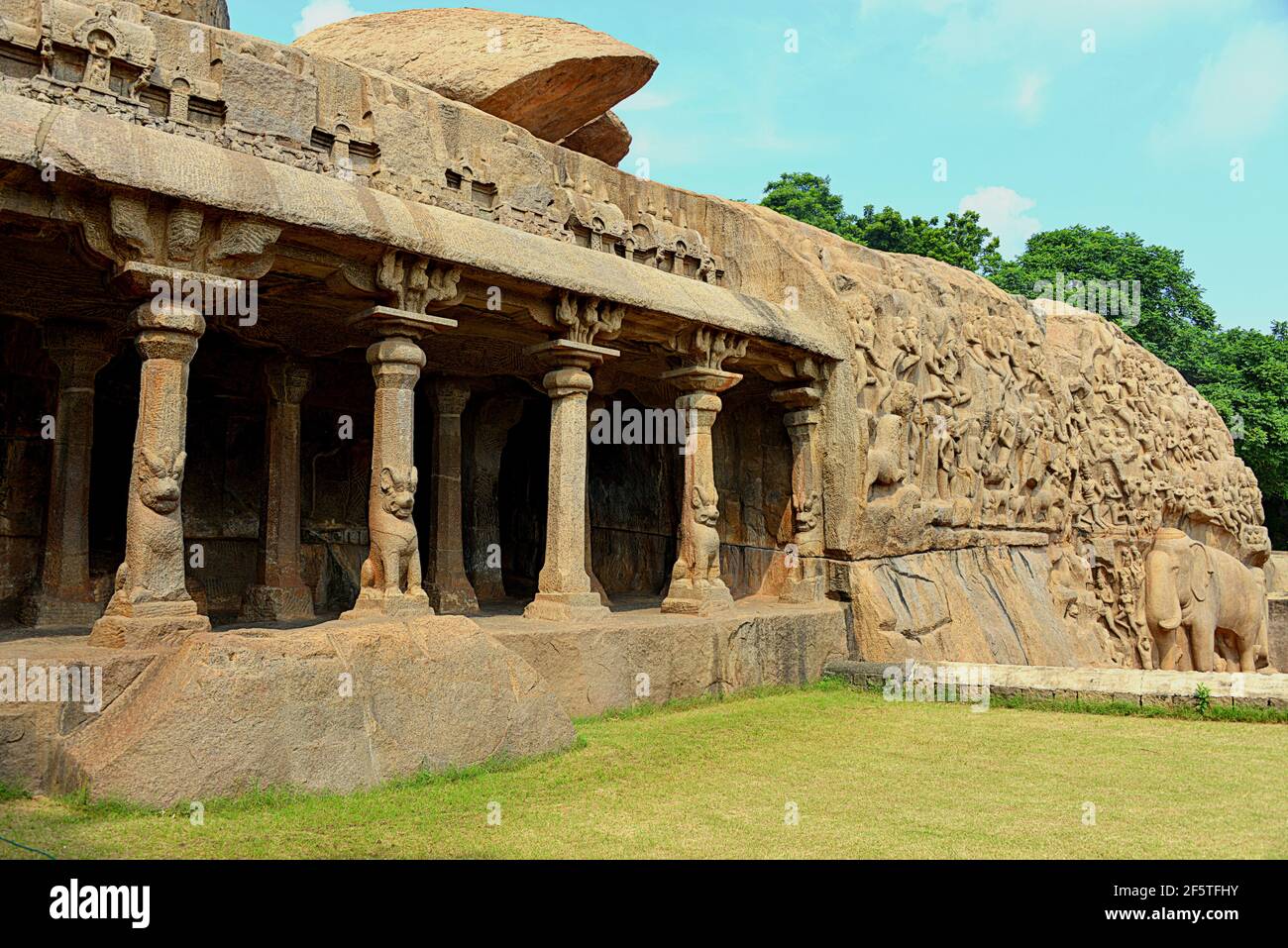 Mamallapuram, varaha Höhle Stockfoto