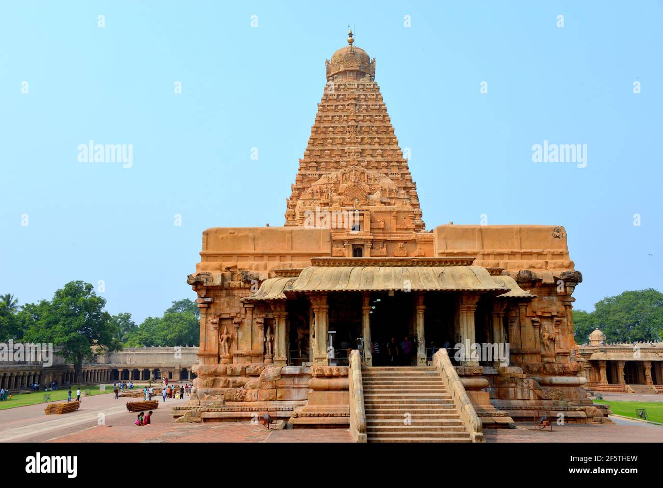 Thanjavur-Brihadeeswara Tempel Stockfoto