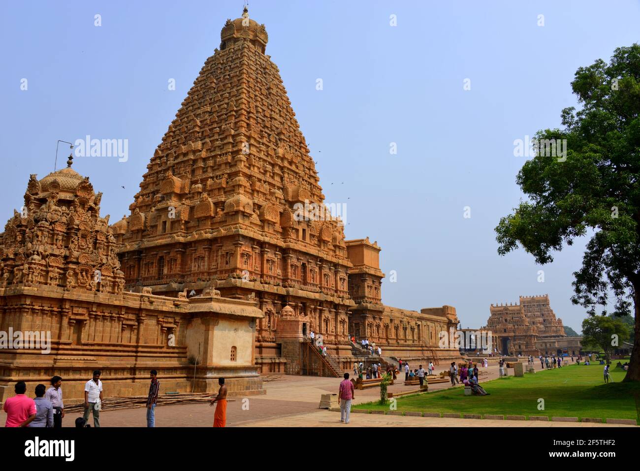 Thanjavur-Brihadeeswara Tempel Stockfoto
