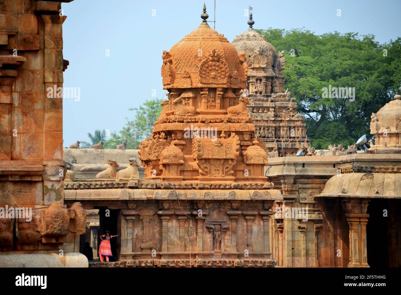 Thanjavur-Brihadeeswara Tempel Stockfoto