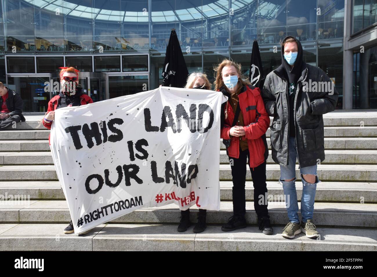 Walk for Freedom aus Protest gegen die Polizei, Kriminalität, Verurteilung & Gerichte Bill, die das demokratische Recht auf friedlichen Protest einschränken wird. Dies war ein C Stockfoto