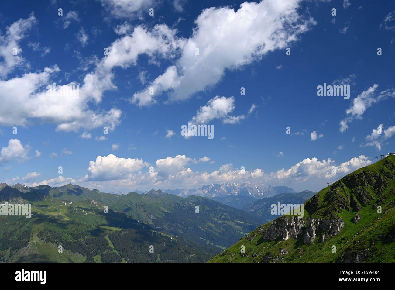 stubnerkogel Berge in Bad Gastein Landschaft Sommersaison Stockfoto