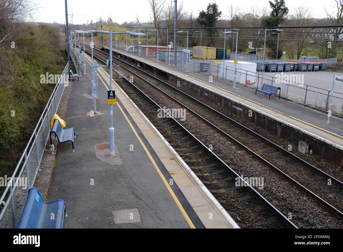 Bahnhof Newport Essex Stockfoto