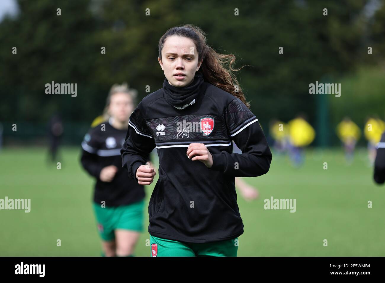 LOUGHBOROUGH, GROSSBRITANNIEN. MÄRZ 28th: Während des FA Women's Championship Matches zwischen Leicester City und Coventry United im Farley Way Stadium, Quorn, Loughborough am Sonntag, 28th. März 2021. (Kredit: James HolyOak, Mi News) Kredit: MI Nachrichten & Sport /Alamy Live Nachrichten Stockfoto