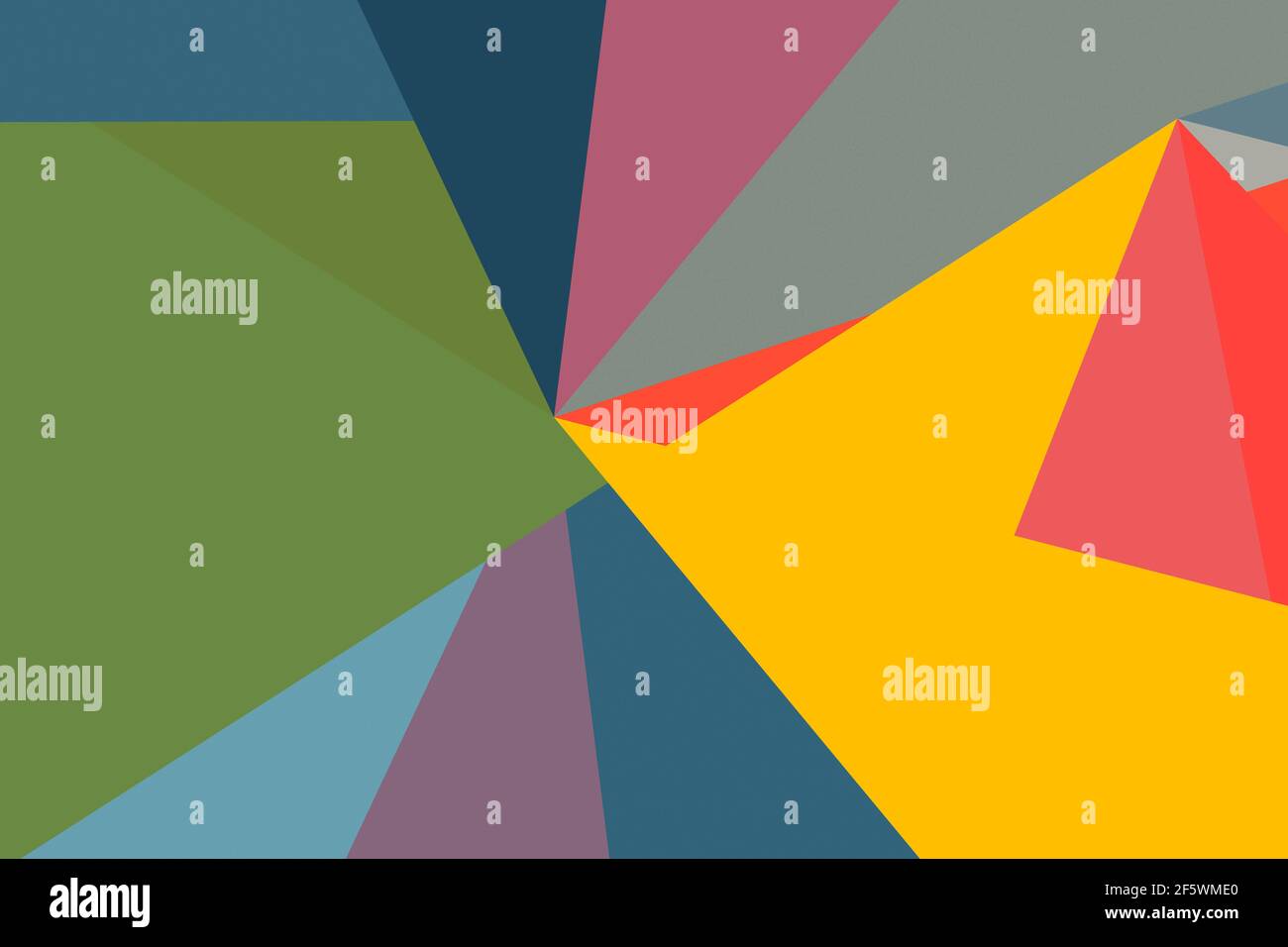 Ein abstraktes buntes geometrisches Muster Hintergrund Stockfoto