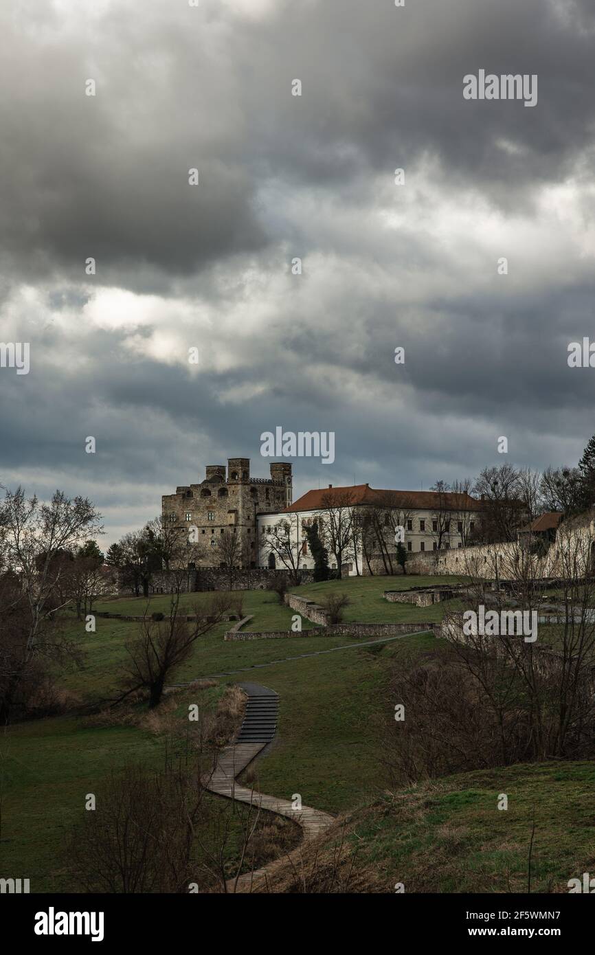 Schloss Rákóczi in Sárospatak, Ungarn. Stockfoto