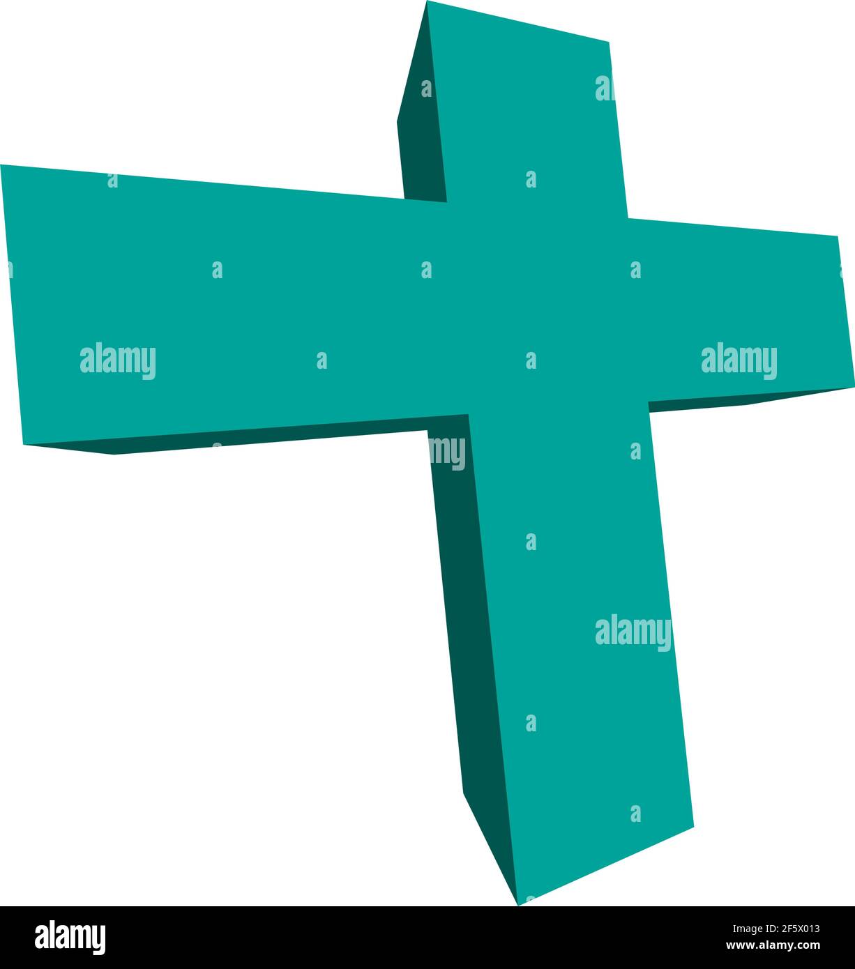 Kreuz Symbol, Zeichen und Symbol. Christian Cross – Stock Vektor Illustration, Grafik Clip Art Stock Vektor