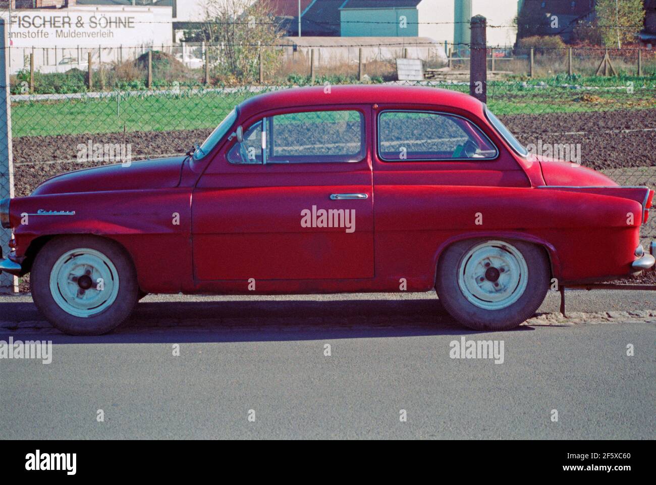 Auto aus der DDR zu Besuch, 17. November 1989, nur eine Woche nach dem Fall der Berliner Mauer, Bamberg, Franken, Bayern, Deutschland Stockfoto