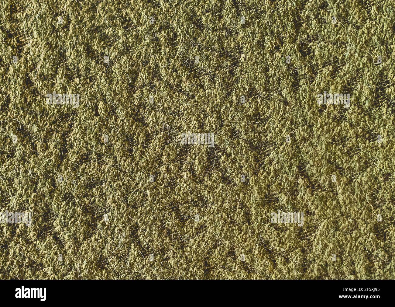 Grün abstrakt Stoff Muster, Textil Material Textur Stoff Hintergrund. Stockfoto