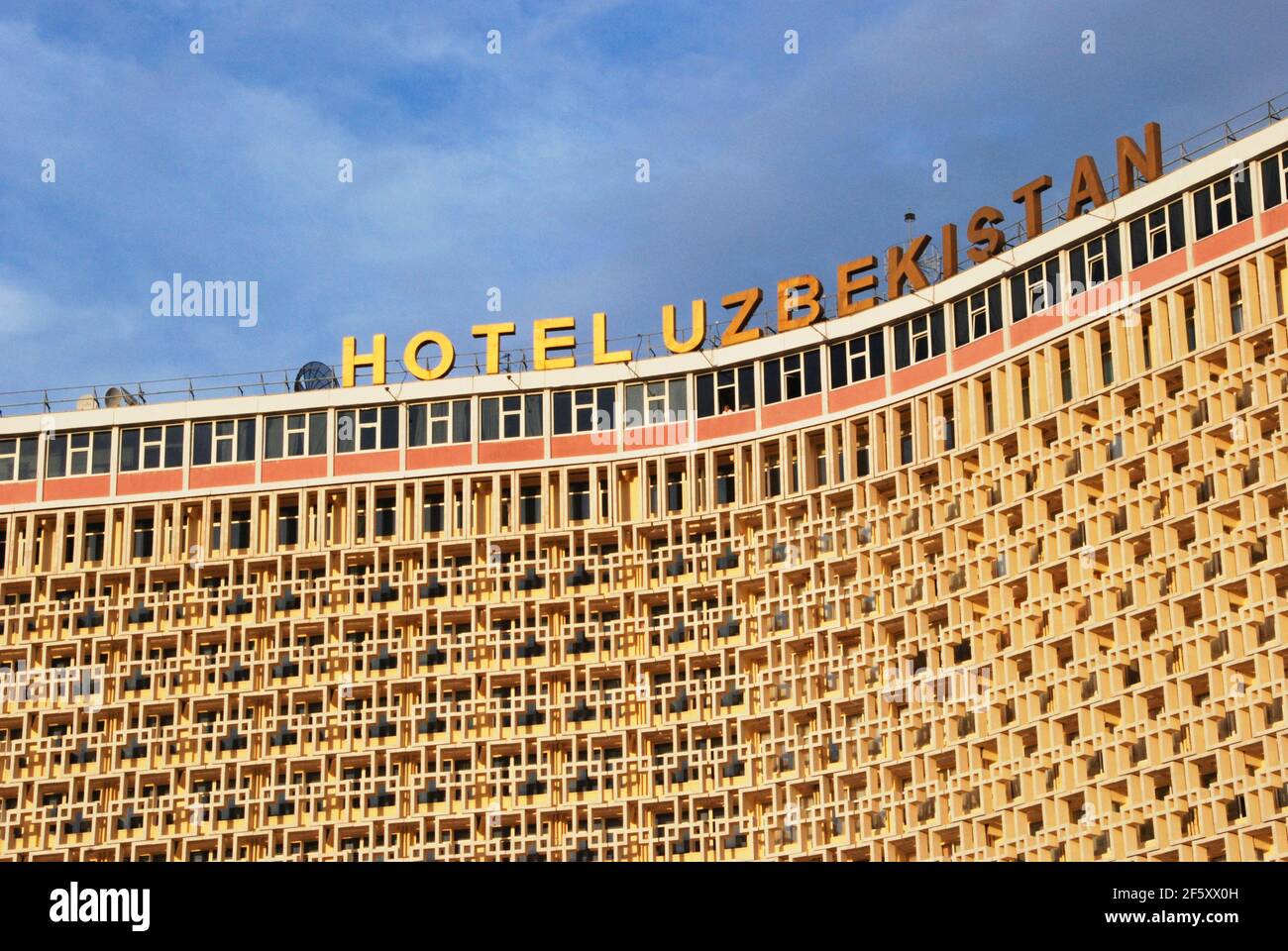 Hotel Taschkent Aus Der Alten Sowjetzeit Usbekistan Zentralasien Stockfoto