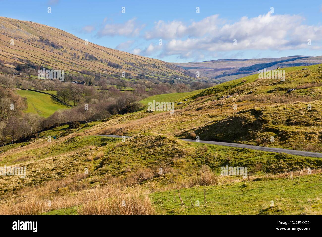 Garsdale, Blick Richtung Wensleydale, Yorkshire Dales National Park, England Stockfoto