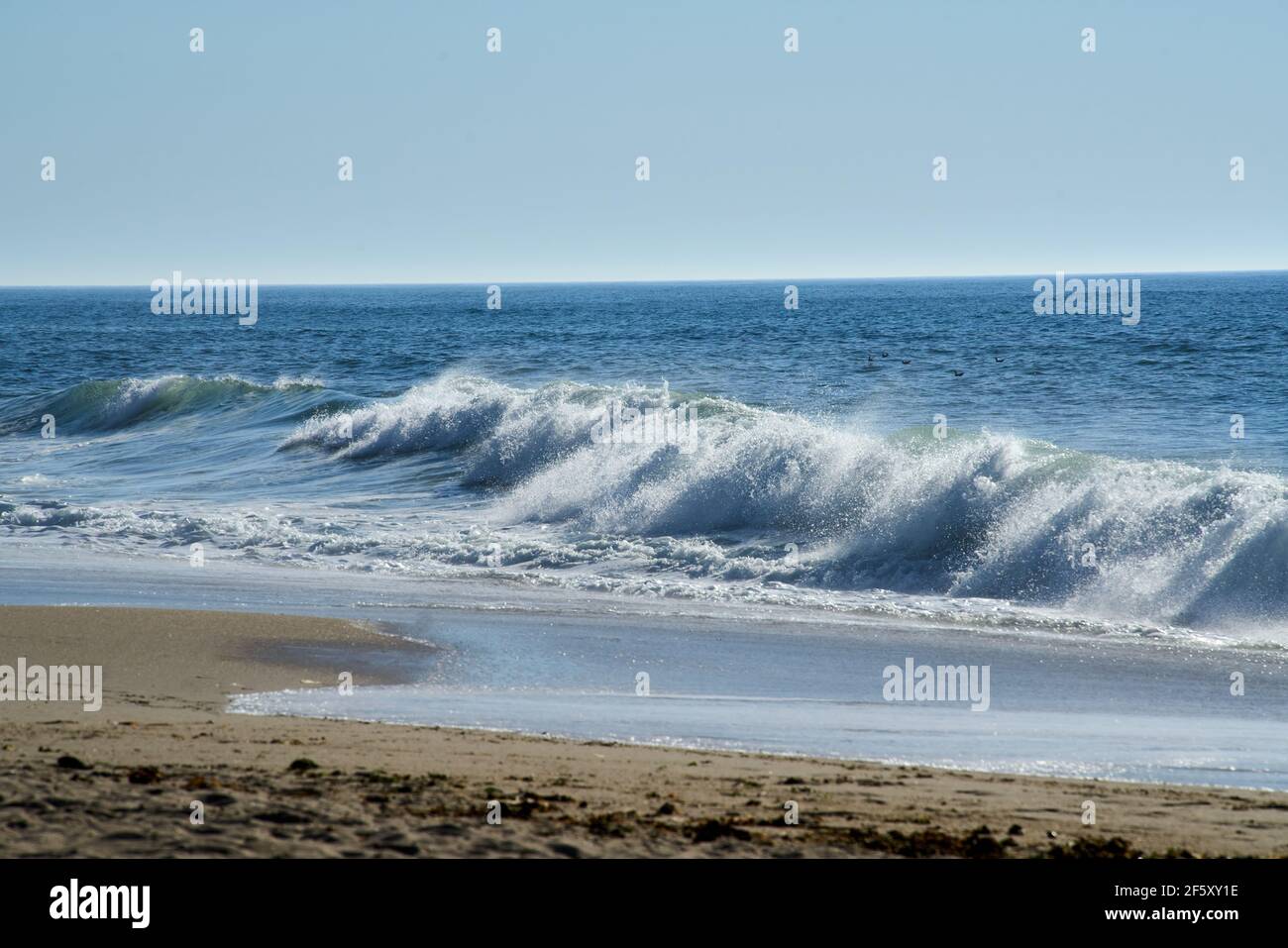 Matosinhos Strand im Norden Portugals, in der Nähe der Stadt Porto Stockfoto
