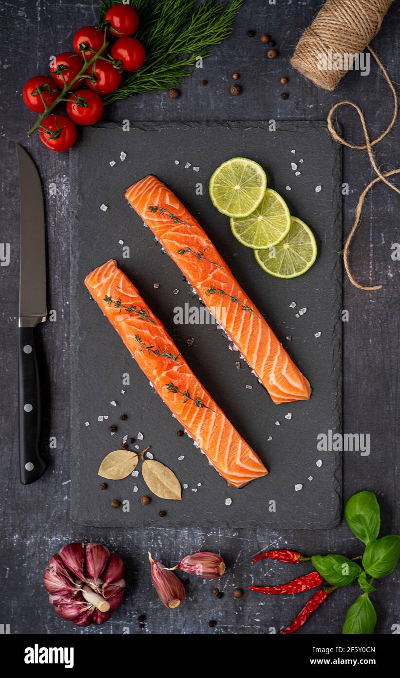 Food Photography Lachs Stockfoto